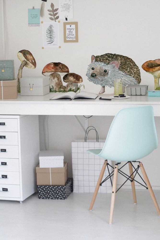 Coloray.pl Naklejki na ścianę Jeż BubbleFree