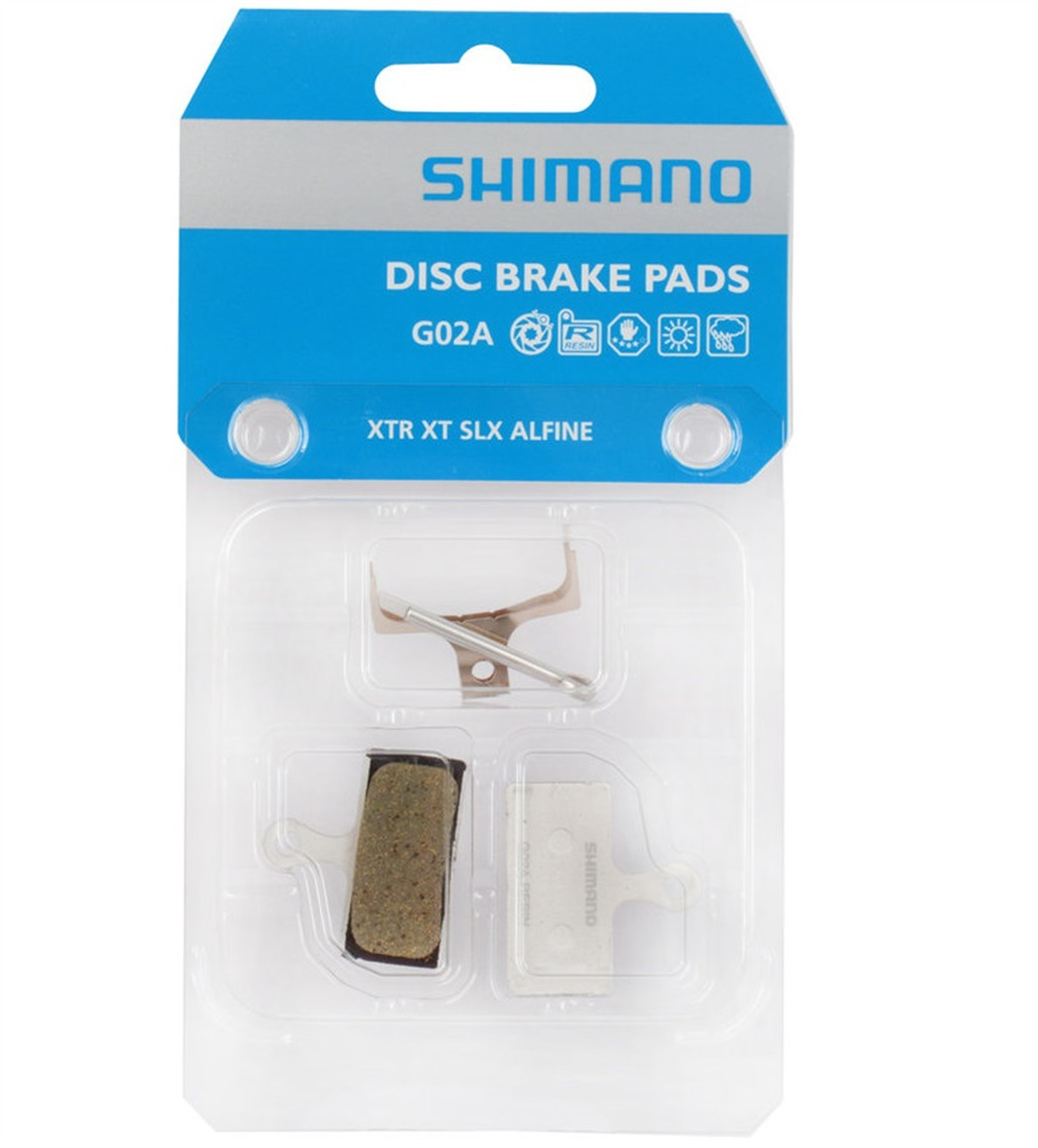 Shimano G02A - Żywiczne Okładziny Do Hamulców Tarczowych (Y8LW98020)