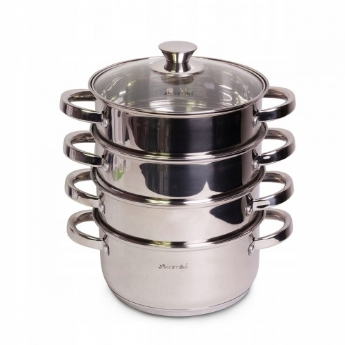 Kamille Garnek ze stali parowar do gotowania na parze 4,5L 5el. 5816