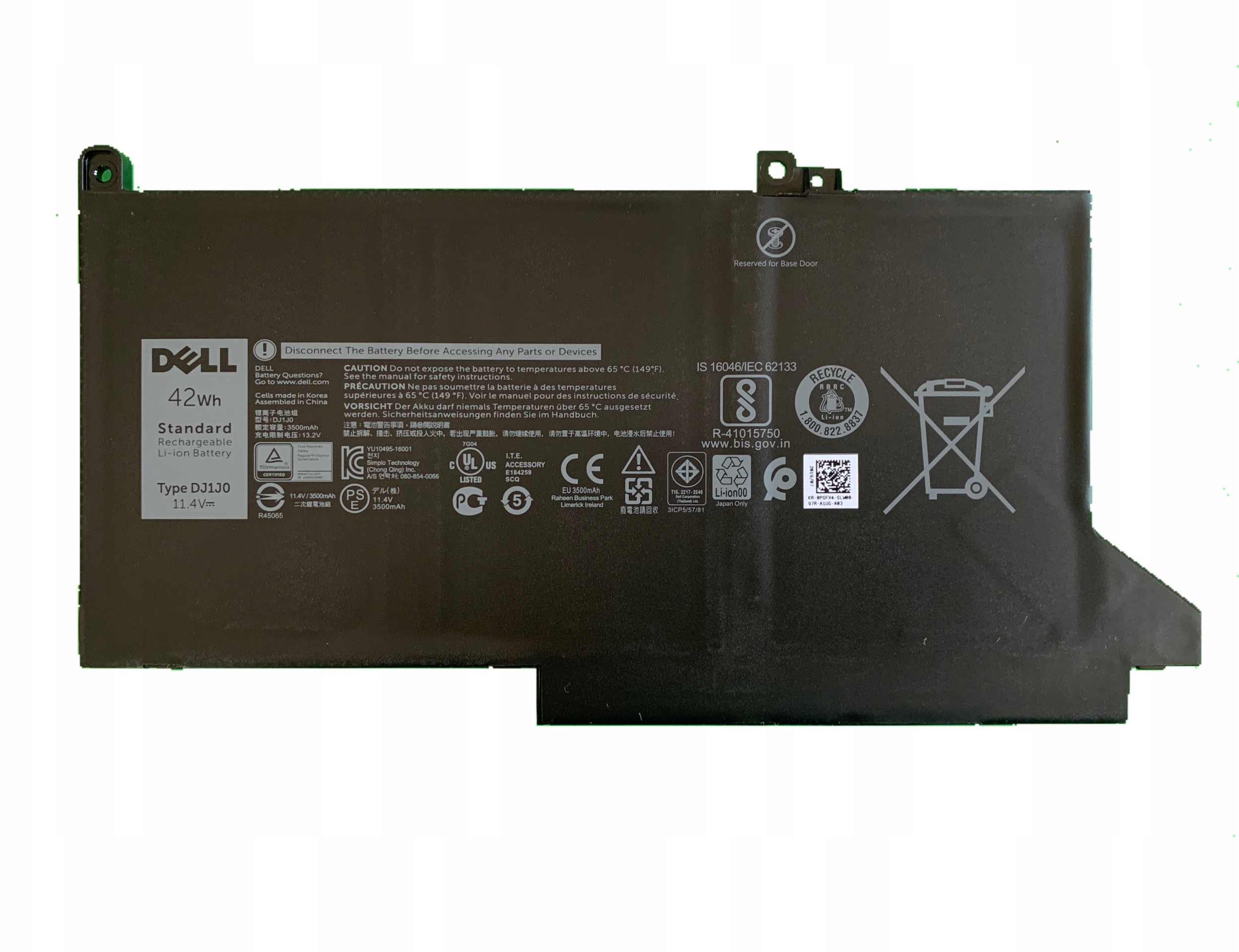 Dell Nowa Oryginalna Bateria DJ1J0 Latitude E7480