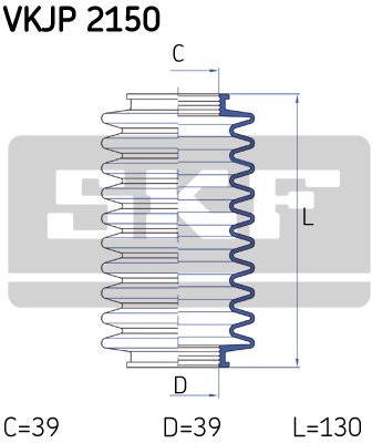SKF Zestaw osłon, układ kierowniczy VKJP 2150