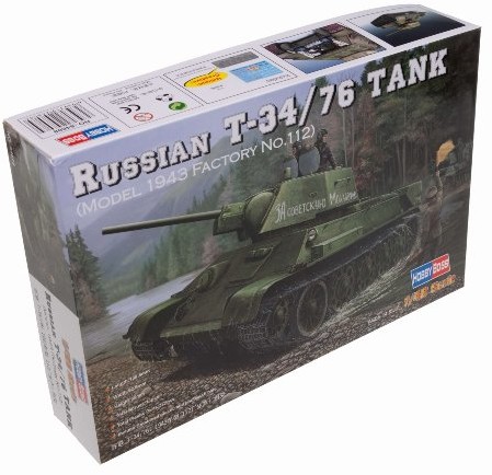 Hobby Boss 84808 modelarstwo komplet Russian T 34/76 (1943 No. 112) Tank
