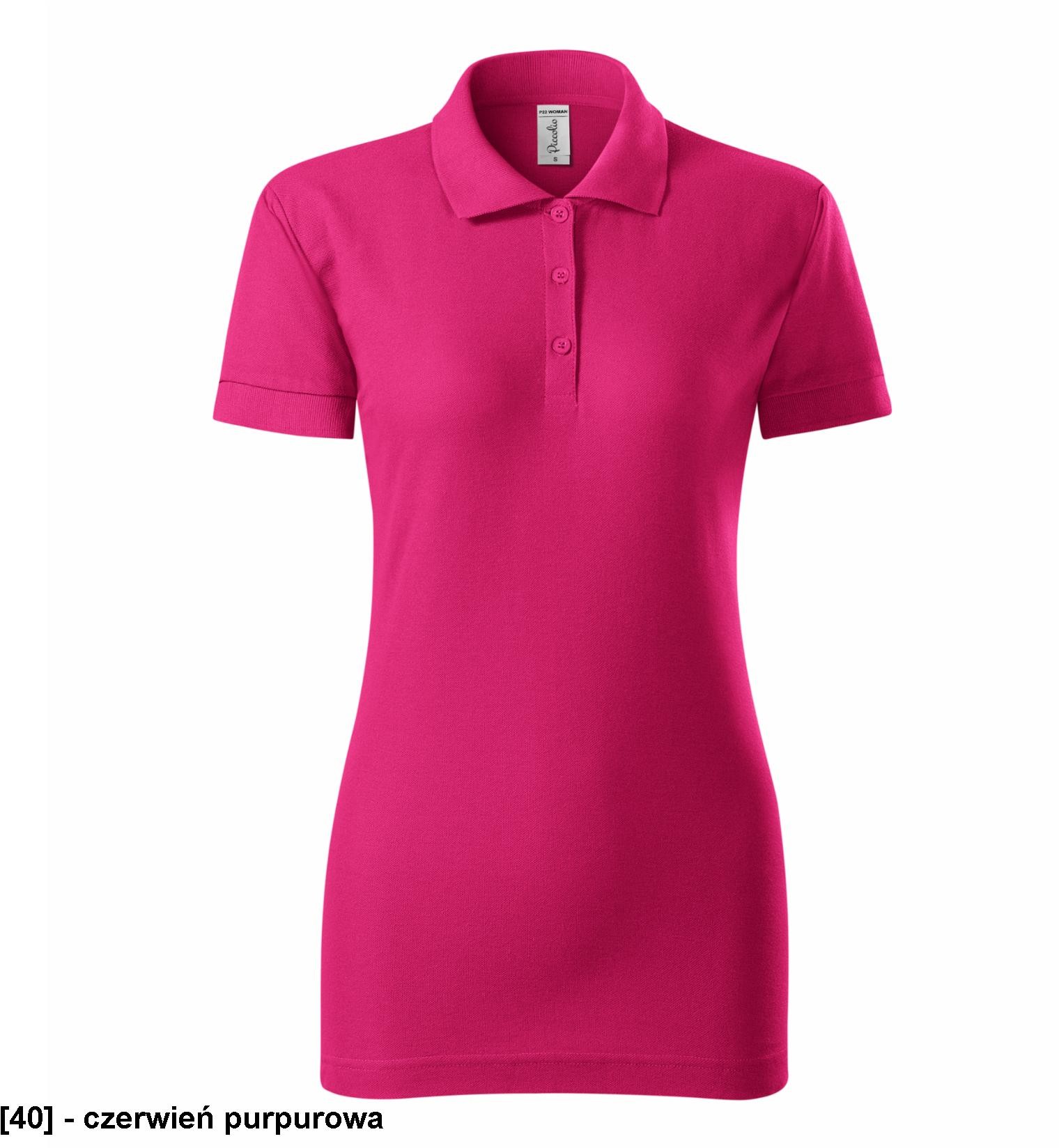 ADLER PICCOLIO Joy P22 - Koszulka polo damska, 170 g/m, 35% poliester, 65% bawełna, 9 kolorów - S-3XL Joy P22