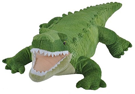 Wild Republic Pluszowa miękka zabawka Green Aligator, przytulanka do przytulania, prezenty dla dzieci 40 cm 11653