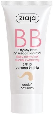 Ziaja BB krem do skóry normalnej, suchej i wrażliwej odcień naturalny SPF15 50ml 54204-uniw