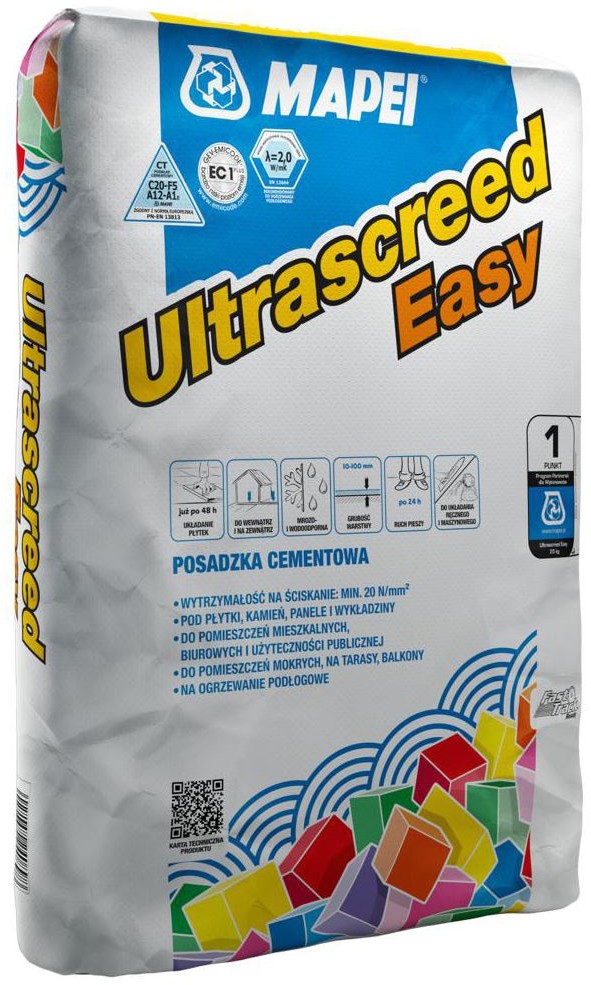 Mapei Posadzka cementowa ULTRASCREED EASY C20-F5-A12 25 kg