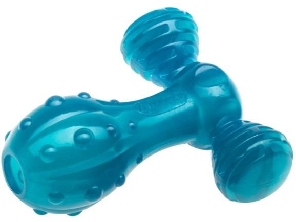 Comfy Aquael Zabawka dentystyczna dla psa, zapachowa niebieska Hammer 13,5 cm