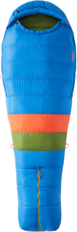 Marmot Sawtooth Sleeping Bag Long, niebieski Double Zipper 2022 Śpiwory M1278719625DZ