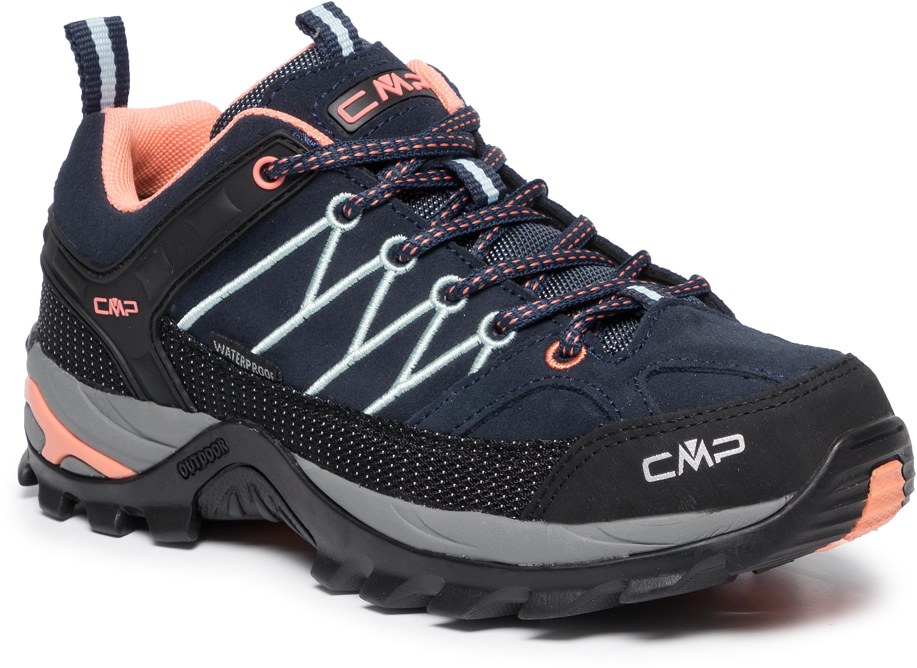 CMP Trekkingi Rigel Low Wmn Trekking Shoes Wp 3Q13246 B.Blue/Giada/Peach 92AD