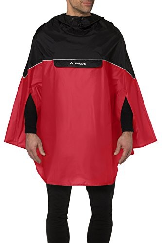 Vaude Covero II poncho, czerwony/czarny, S 068092000200_200_S