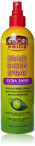 African Pride Braid Sheen Spray Extra Shine 355 ML 437128