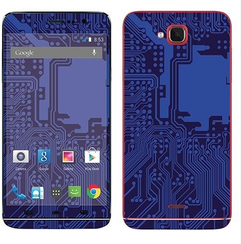 Wiko Royal Sticker Royal tatuaż ścienny RS. 97406 samoprzylepny do Slide z motywem karty ELECTRONIQUE RS.97406