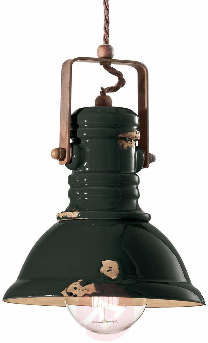 Ferro Luce Lampa wisząca C1691, design industrialny, czarna