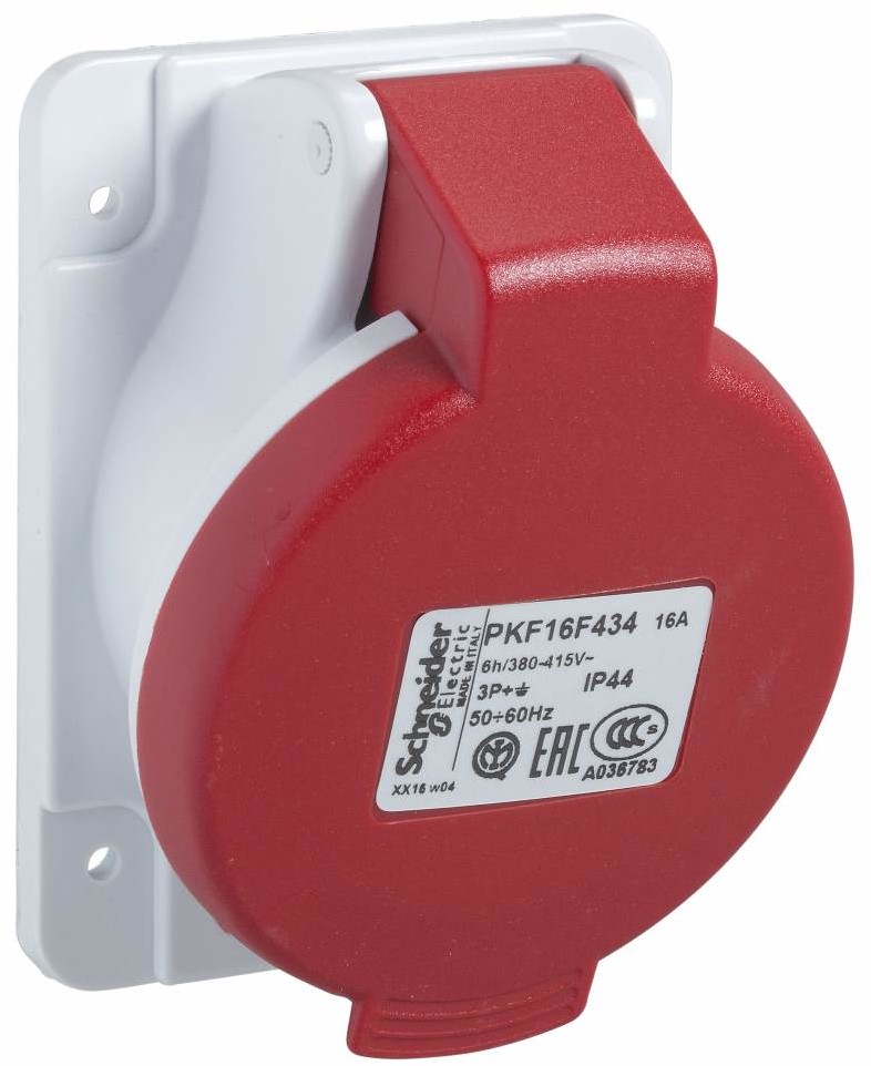Schneider Gniazdo-16A-3P-E-380-415V-IP44-50-60Hz PKF16F434