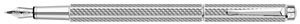 Unbekannt Caran d d'ache ecridor sprężyny cubrik fountain Pen, M, rhodiumbeschichtet, posrebrzany CA-958377