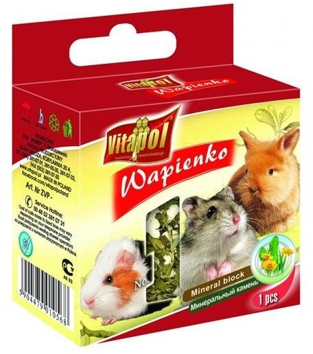 Vitapol Vitapol Wapno dla gryzoni i królika z mniszkiem lekarskim 40g
