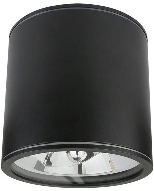Spectrum CHLOE AR111 GU10 IP65 okrągła czarna nieruchoma downlight SLIP005032