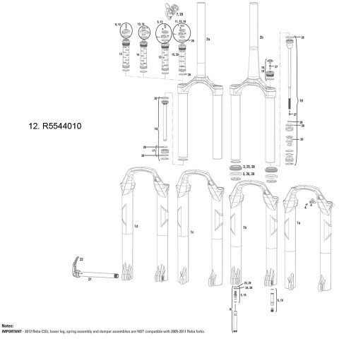 Rock Shox Pompa amortyzator kompresji ,11.4015.544.010 R5544010
