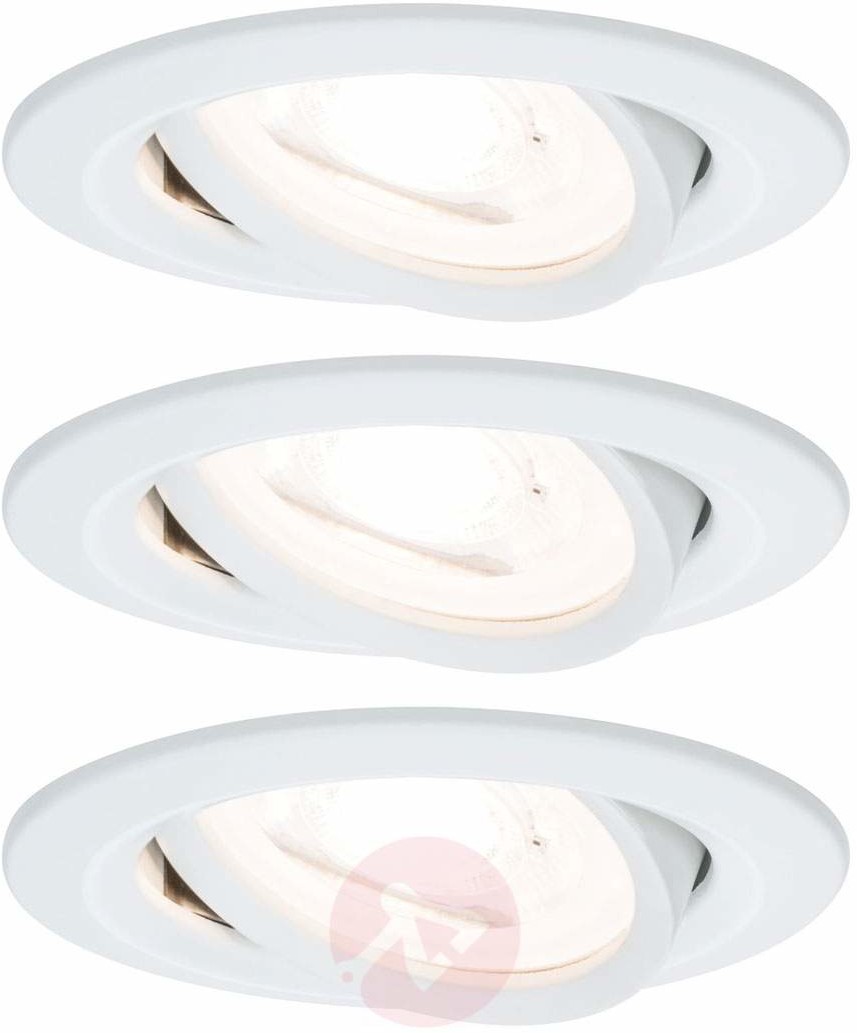 Paulmann Spot Nova 3 szt., okrągła, biała