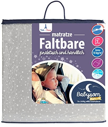 Babysom Składany materac babysom Etoile 60 x 120 x 7 cm