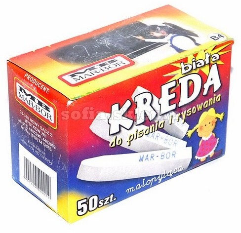 Mar Bor Kreda Szkolna 50 Biała Długa B-4 Mar bor