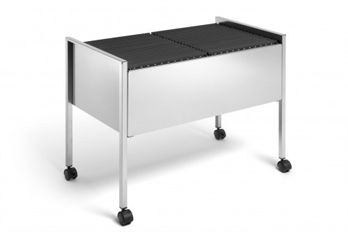 Durable Wózek na teczki zawieszane Economy 100 Duo srebrny 3082-23