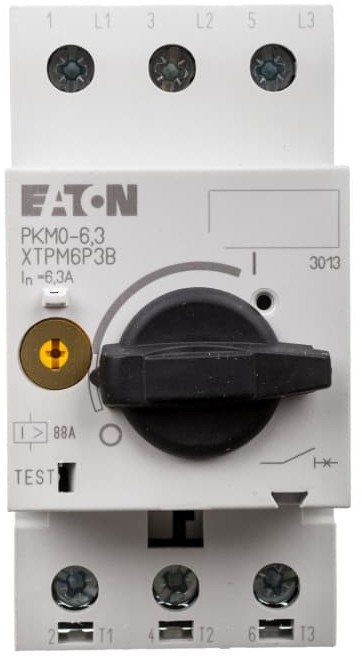 Eaton Wyłącznik silnikowy 3P 2,2kW 6,3A PKM0-6,3 072728