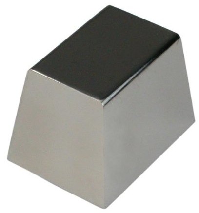 Städter 625266 deserów kształt prostokątny, ze stali szlachetnej, srebrny, 6 x 4,5 x 4,5 cm 625266