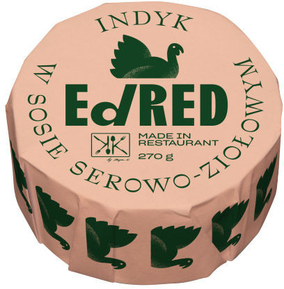 Ed red Żywność konserwowana Ed Red - indyk w sosie serowo-ziołowym 270 g