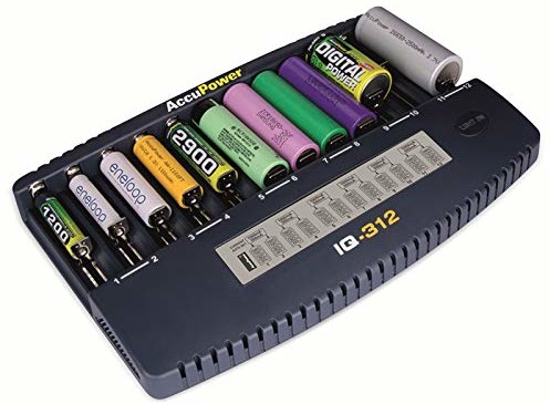 AccuPower IQ312 12-kanałowa ładowarka litowo-jonowa/NI-Cd/NI-MH