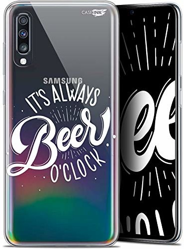 Samsung Caseink Etui ochronne do Galaxy A70, ultracienkie, motyw: Its Beer O'Clock CRYSPRNTA70BEEROCLOCK