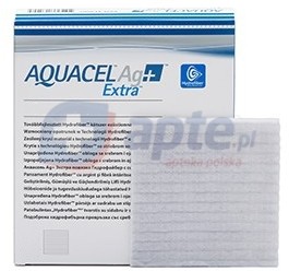 Convatec Aquacel Ag+ Extra opatrunek hydrowłóknisty 10cm x 10cm x1 sztuka