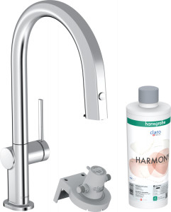 Hansgrohe 76800000 Aqittura M91 FilterSystem 210 wyciągana wylewka 1jet sBox zestaw startowy chrom