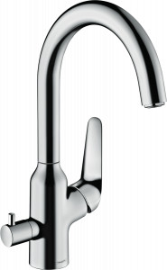 Hansgrohe 71803000 M42 bateria kuchenna 220 z zaworem odcinającym chrom