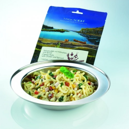 Trek'n Eat Liofilizat Trek'N Eat Makaron ze szpinakiem i kurczakiem w sosie śmietanowym 150 g