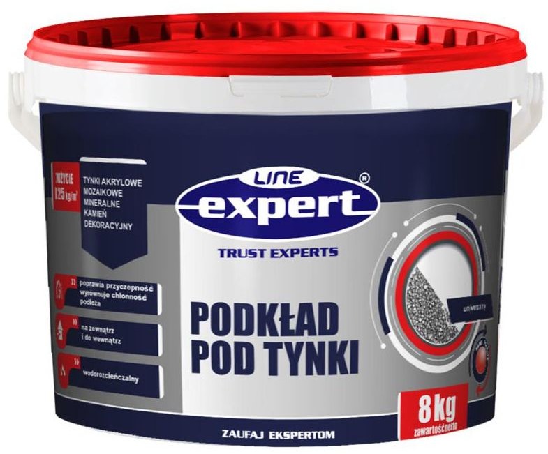 Podkład pod tynki mozaikowe Biały 8 kg EXPERT LINE