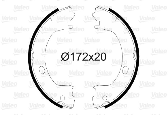 VALEO szczeki hamulcowe 564057