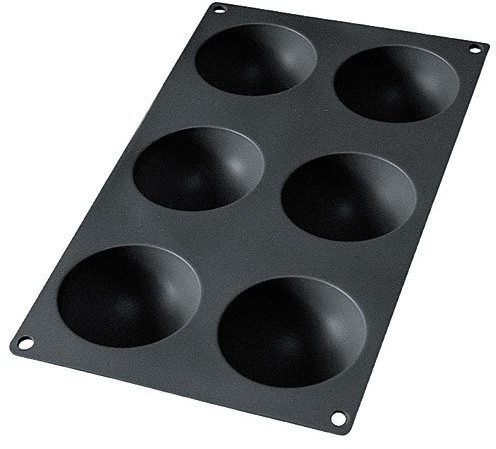 Lékué Gourmet  kształt, 6 zagłębienia, halbrundes Design, w kolorze czarnym 0620206N01M022