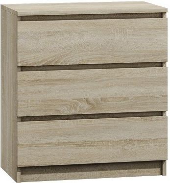 Topeshop Komoda szafka 3 szuflady kolor dąb sonoma M3 SONOMA
