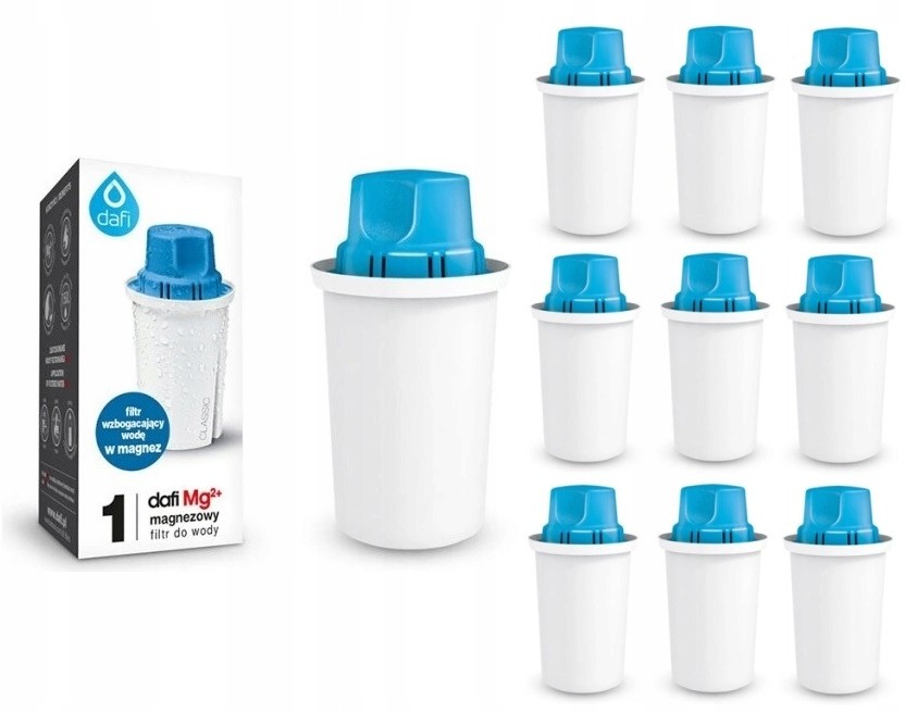 DAFI 10x Wkład Filtr Classic Magnez Mg+ Do Brita