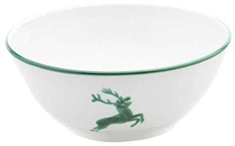 Gmundner Keramik Gmundner ceramika manufaktura 0324suse20 Zielony jeleń, miska średnica 20 cm 0324SUSE20
