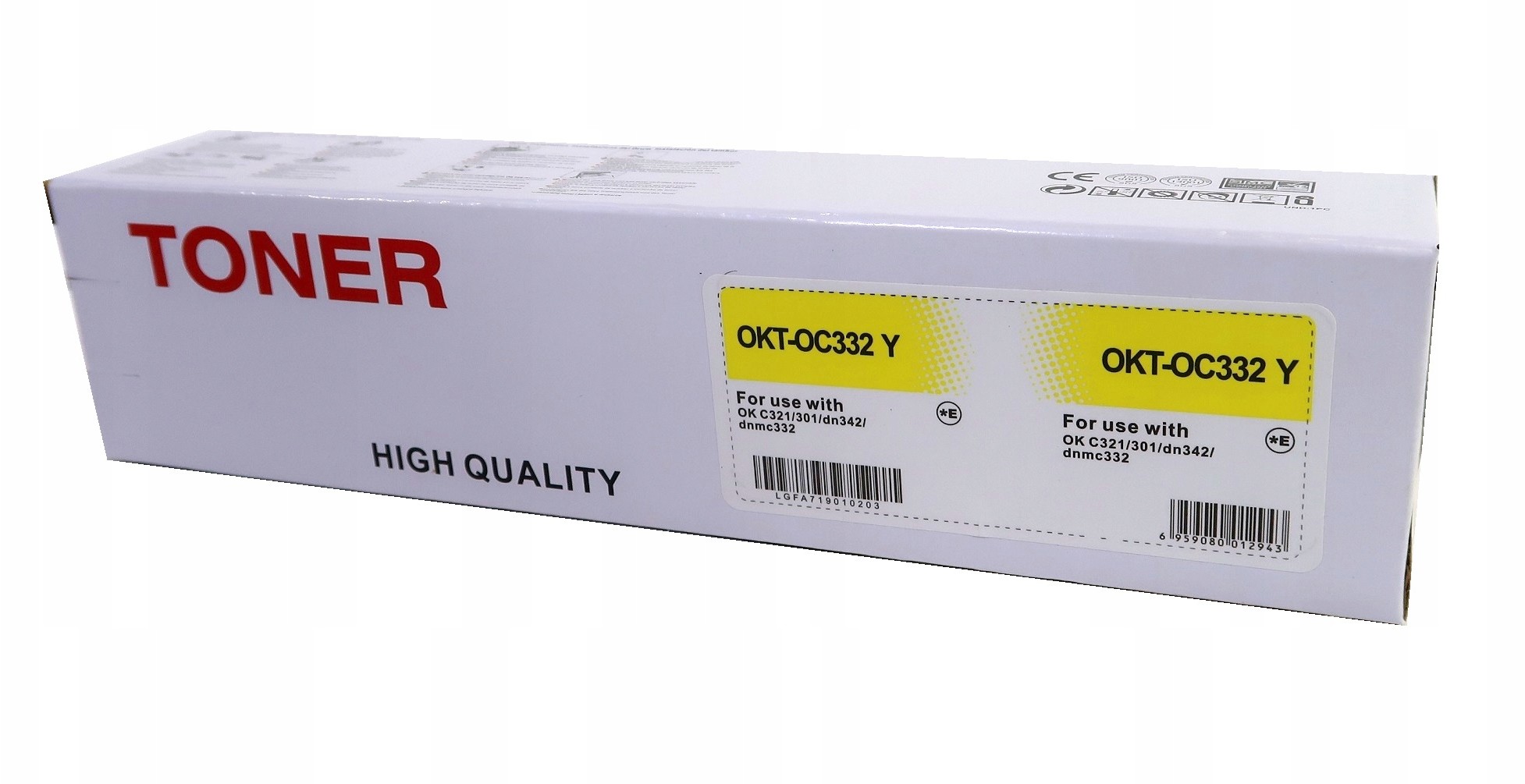 Toner Zamiennik OKI-OC322 Yellow Ok C321 301 DN342