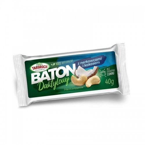 Targroch Baton daktylowy z kokosem i nerkowcem 40g - Targroch