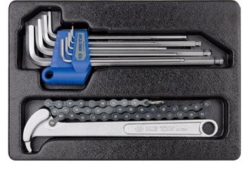 KING TONY Zestaw imbusów 1120 + klucz do filtra oleju 3204 HEX, 1,5-10 mm