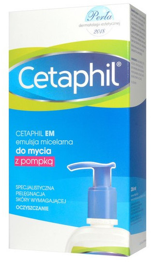 Cetaphil GALDERMA POLSKA SP. Z O.O. EM, emulsja micelarna do mycia, 236 ml, pompka