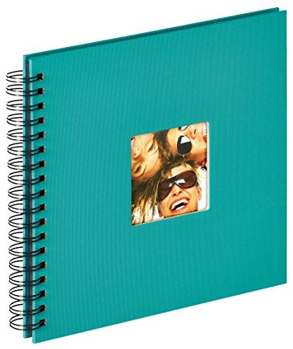 Walther designerska struktura Spiral Album Fun 26 x 25 cm album na zdjęcia, oprawa, petrol Zielony, 26 x 25 cm SA-108-K