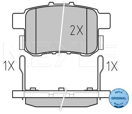 Wulf Gaertner Autoparts Zestaw klocków hamulcowych, hamulce tarczowe Wulf Gaertner Autoparts 025 244 3514/W