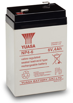 Akumulator 4Ah/6V NP4-6 Yuasa Agm Buforowy Kasy