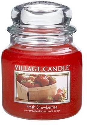 Village Candle Świeczka zapachowa Świeże truskawki - Fresh Strawberry, 645 g