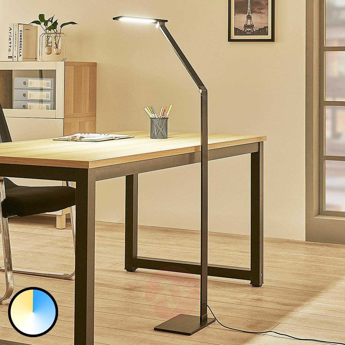 Lampenwelt com Lampa sufitowa LED Salome, zmiana barwy światła